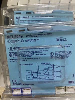 MTL5049 নিরাপদ এলাকার একটি কন্ট্রোলার থেকে দুটি 4/20mA সংকেতকে পৃথক করে এবং বিপদজনক এলাকায় অবস্থিত দুটি লোডে প্রেরণ করে।