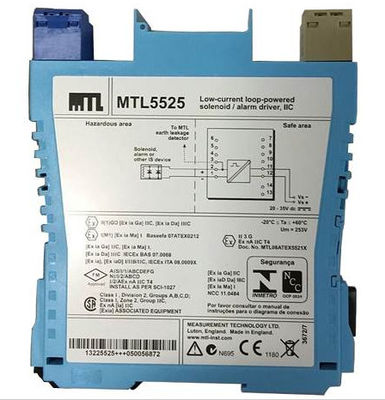 MTL5525 MTL নিরাপত্তা বাধা নিম্ন বর্তমান লুপ চালিত Solenoid Alam ড্রাইভার